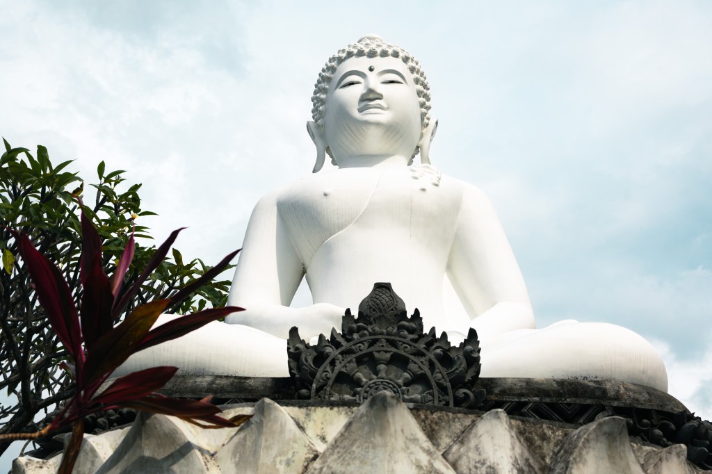 Statue of Buddha at Brahmavihara Arama temple, Lovina, North Bali, Indonesia