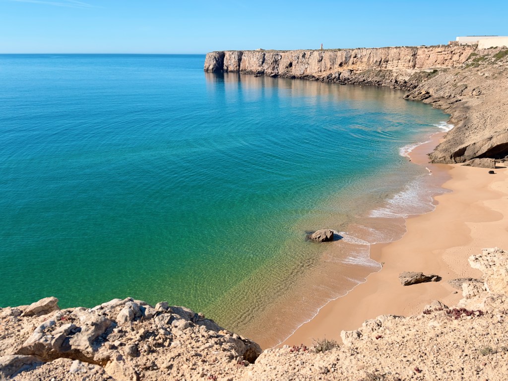 Praia da Baleeira in Sagres, Algarve, Portugal april 2023