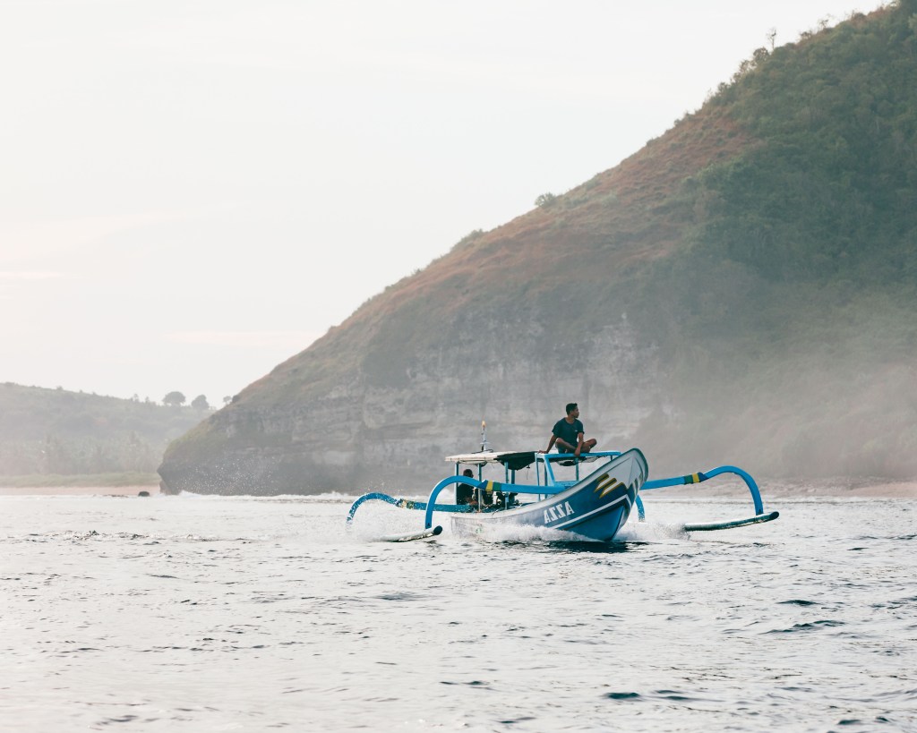 Lombok fishing boat close to Desert Point, Indonesia 2022