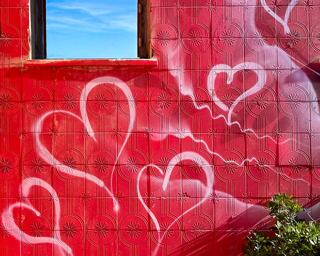 Graffitit from a house I discovered in Sagres Portugal on one of my walks.