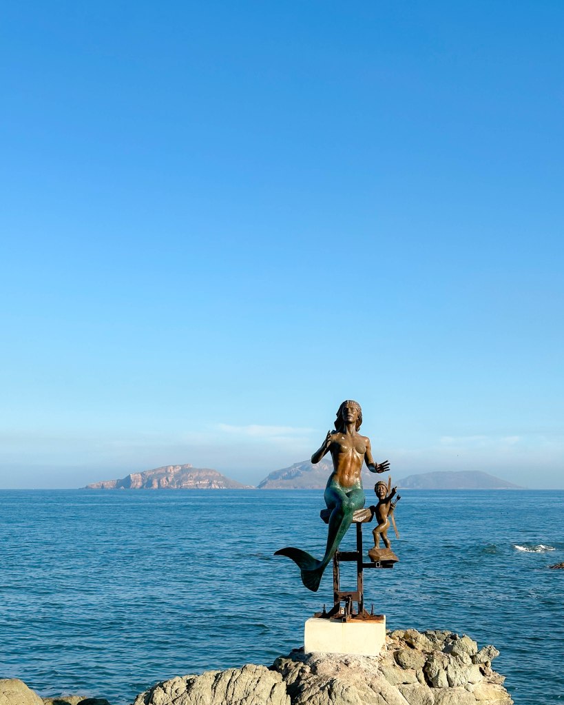 One of many mermaids in Mazatlán, Mexico