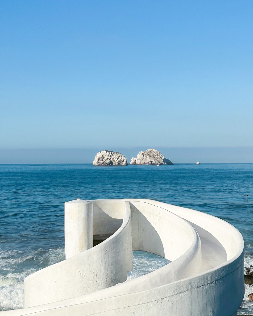 The water slide at Malecon in Centro, Mazatlán, Mexico