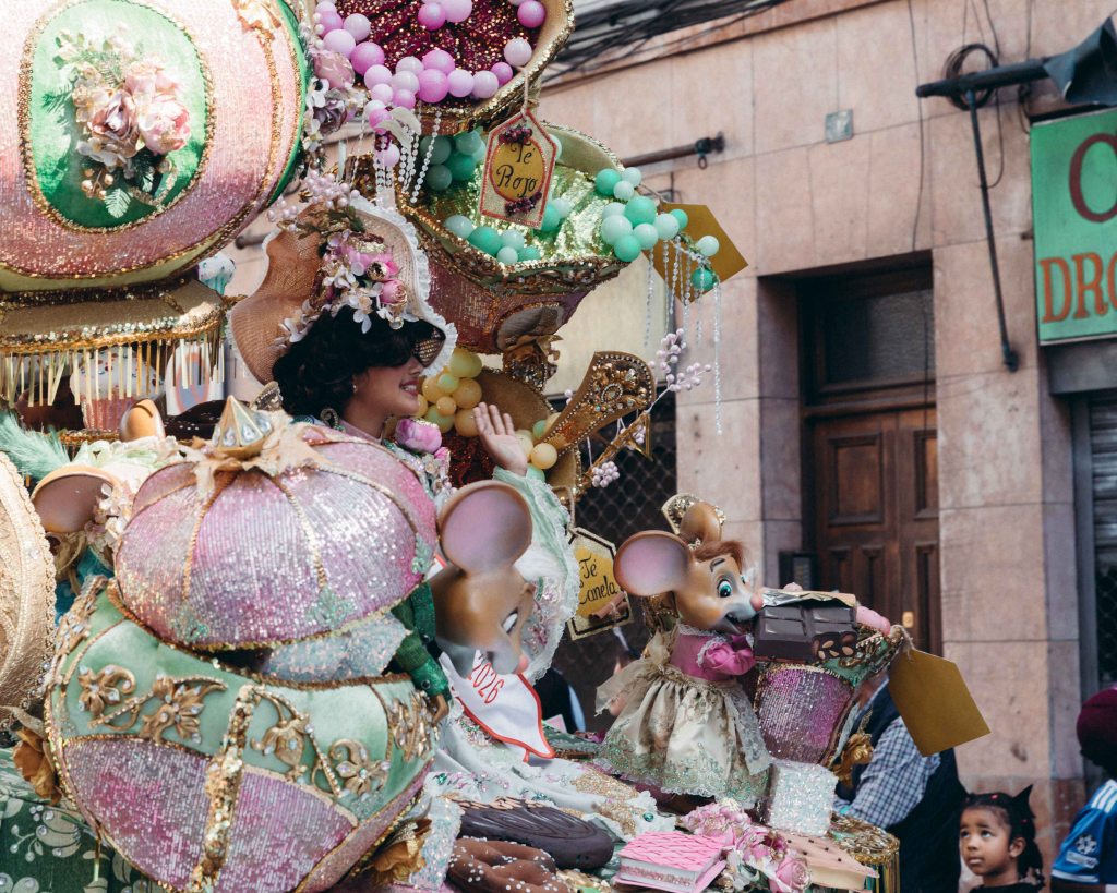 Carnival Queen of the Childrens Carnival parade in Las Palmas, Gran Canaria, Spain February 2026