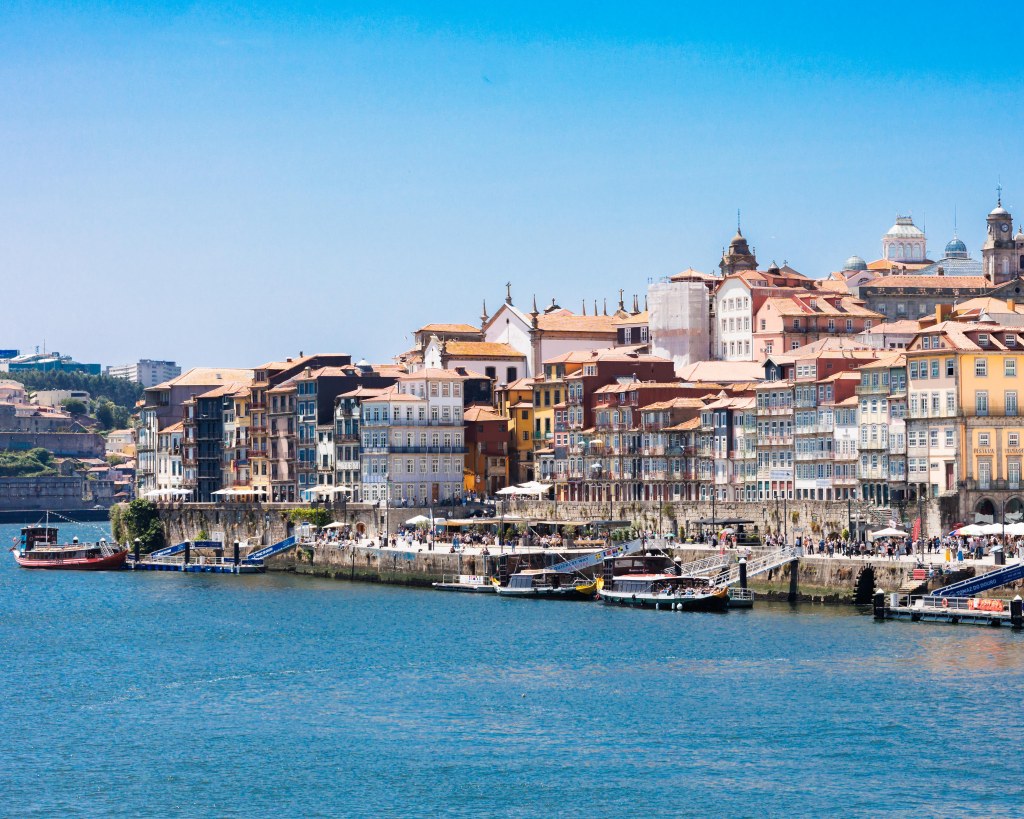 View of the city of Porto from the Douro river