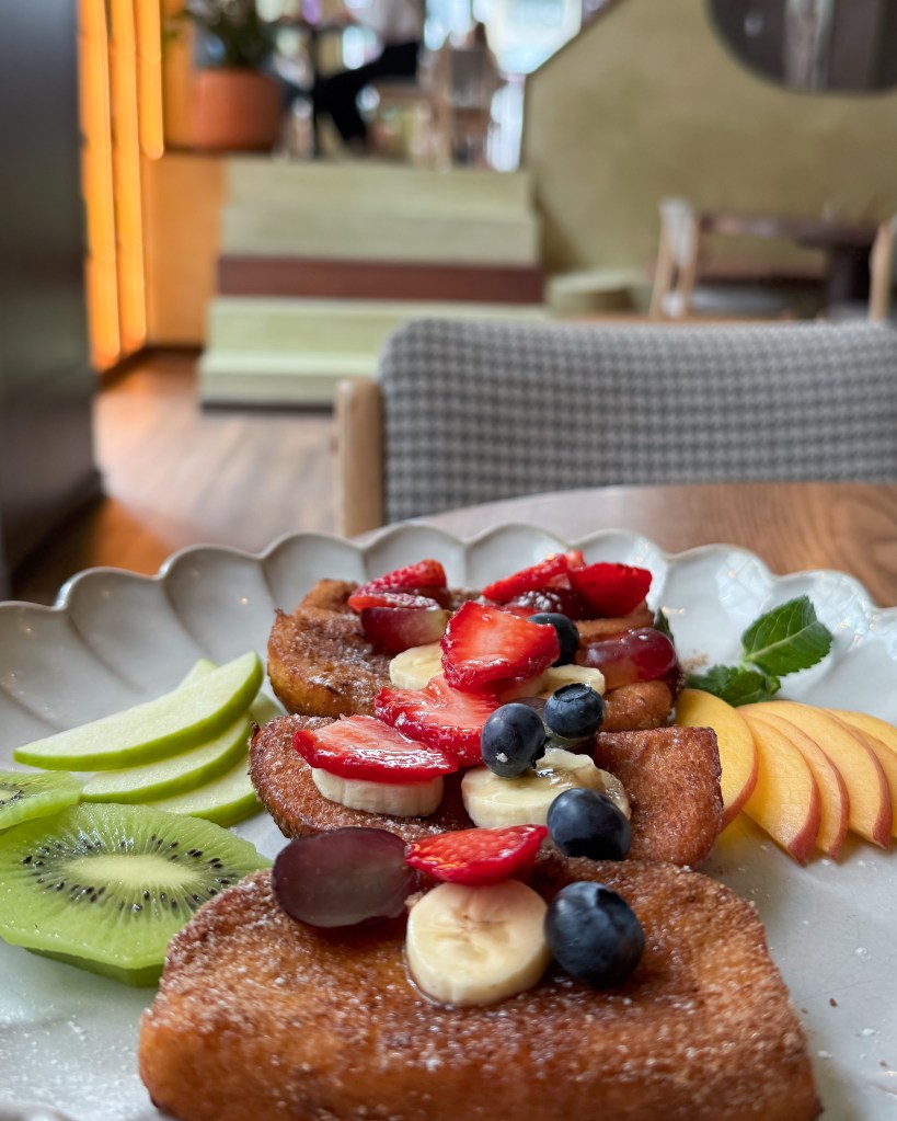 Breakfast at my local cafe in Porto, Portugal