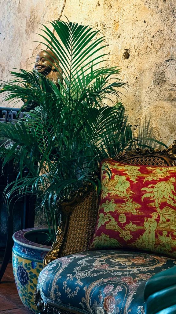 Detail in the lobby at Memory At On On Hotel, Phuket Old Town at night 2026