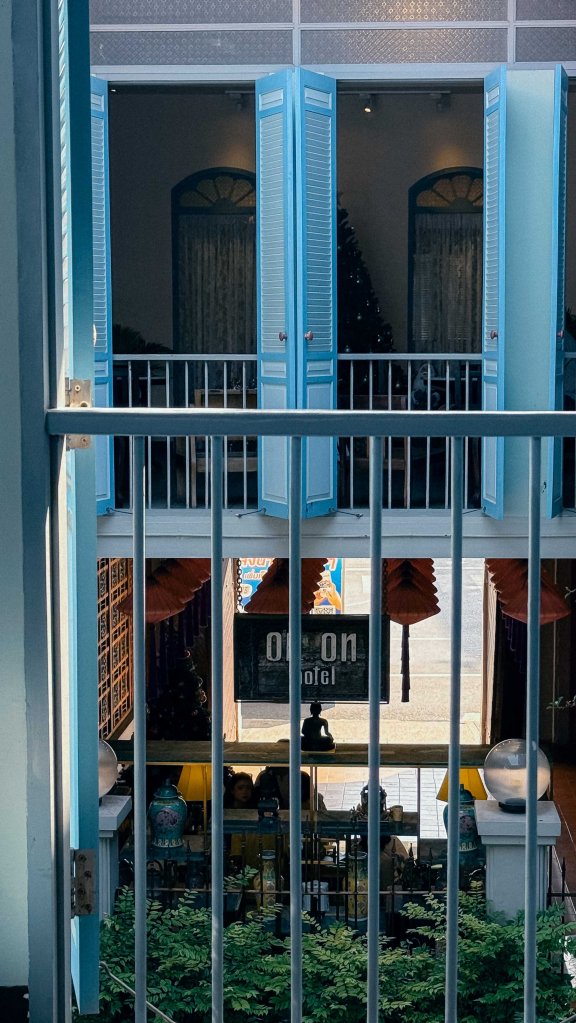 View from the upper floor of The On On Hotel in Phuket Old Town, Thailand 2026