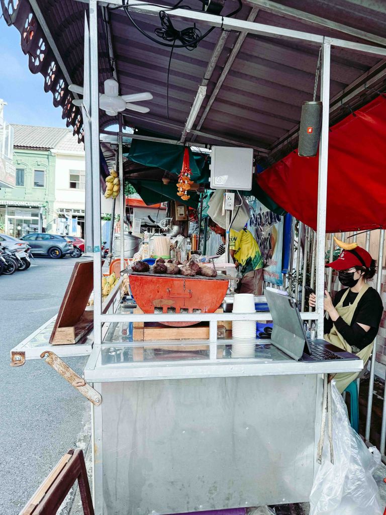 Food stand in Old Town Phuket, Thailand, January 2026