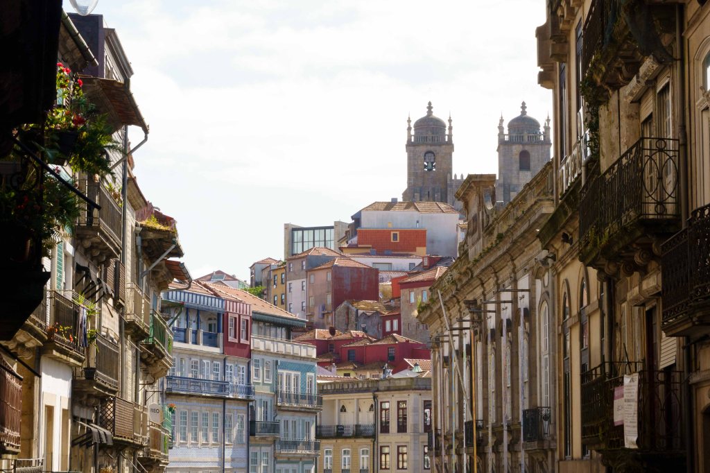 City scape of Porto and it's cathedrals, Portugal