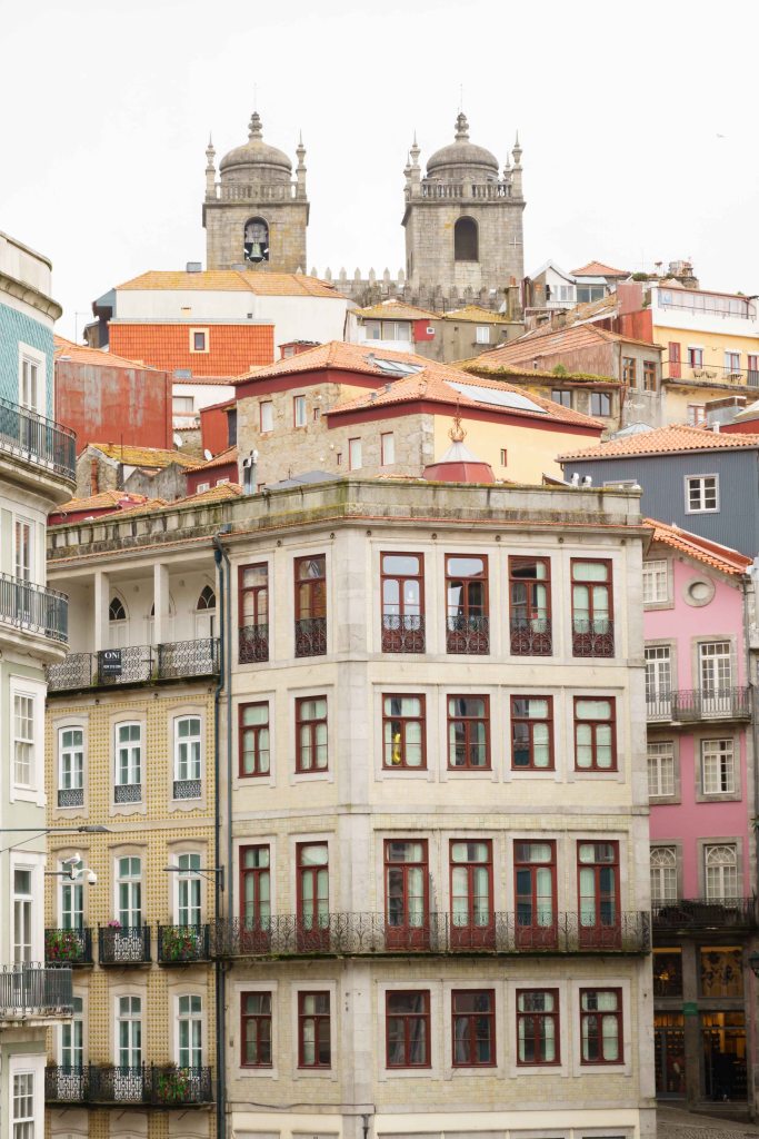 Narrow streets and rooftops, Porto, Portugal