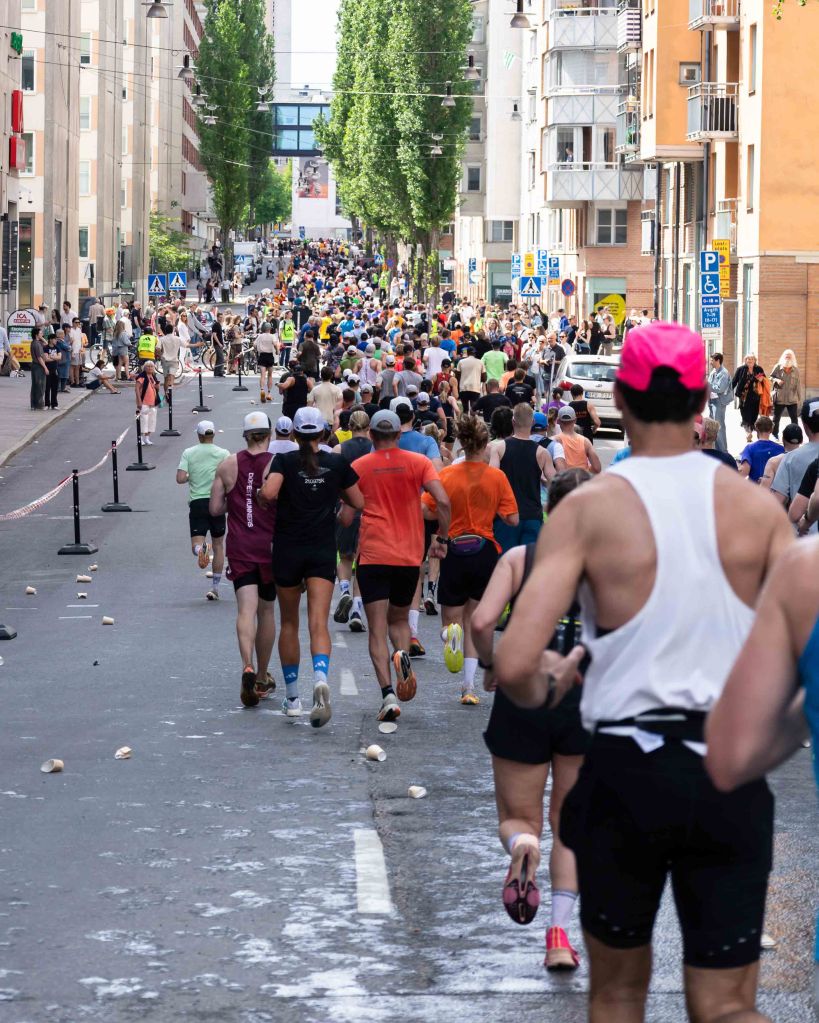 Runners at Adidas Stockholm Marathon 2026, Sweden