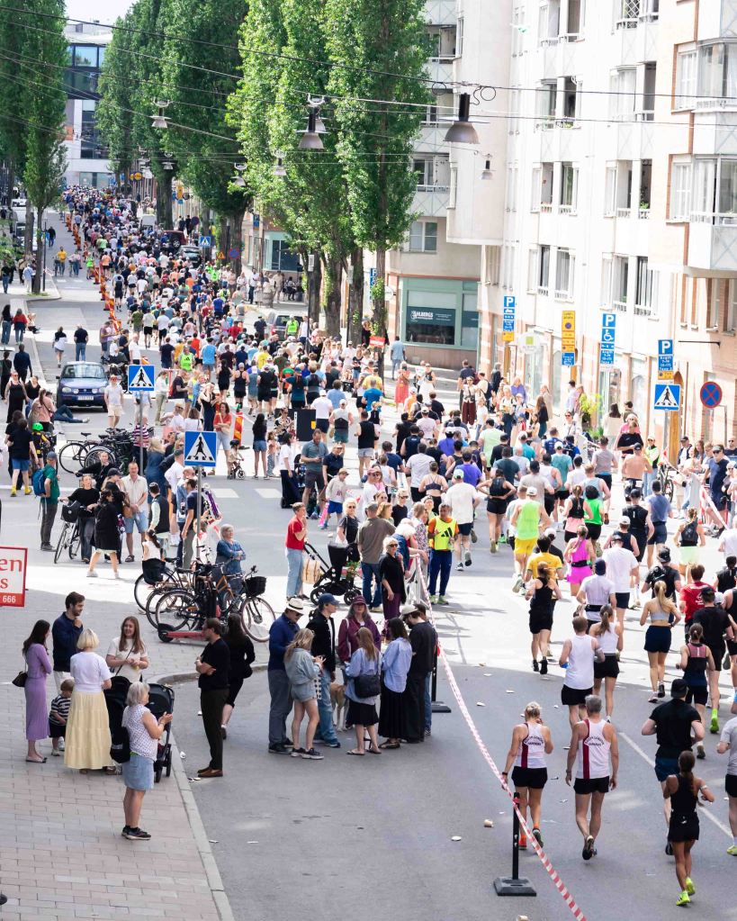 Runners at Adidas Stockholm Marathon 2026, Sweden
