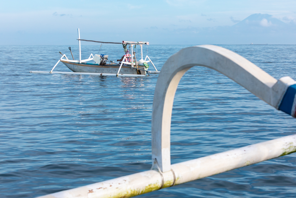 Fishermen in their boats, Lombok, Indonesia