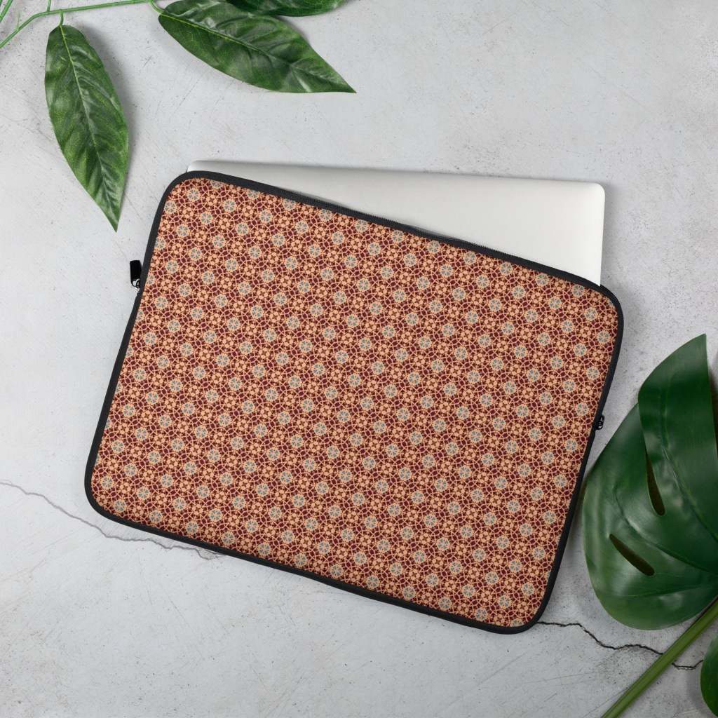 Laptop sleeve in neoprene with artist print from HelenaTheSea.com