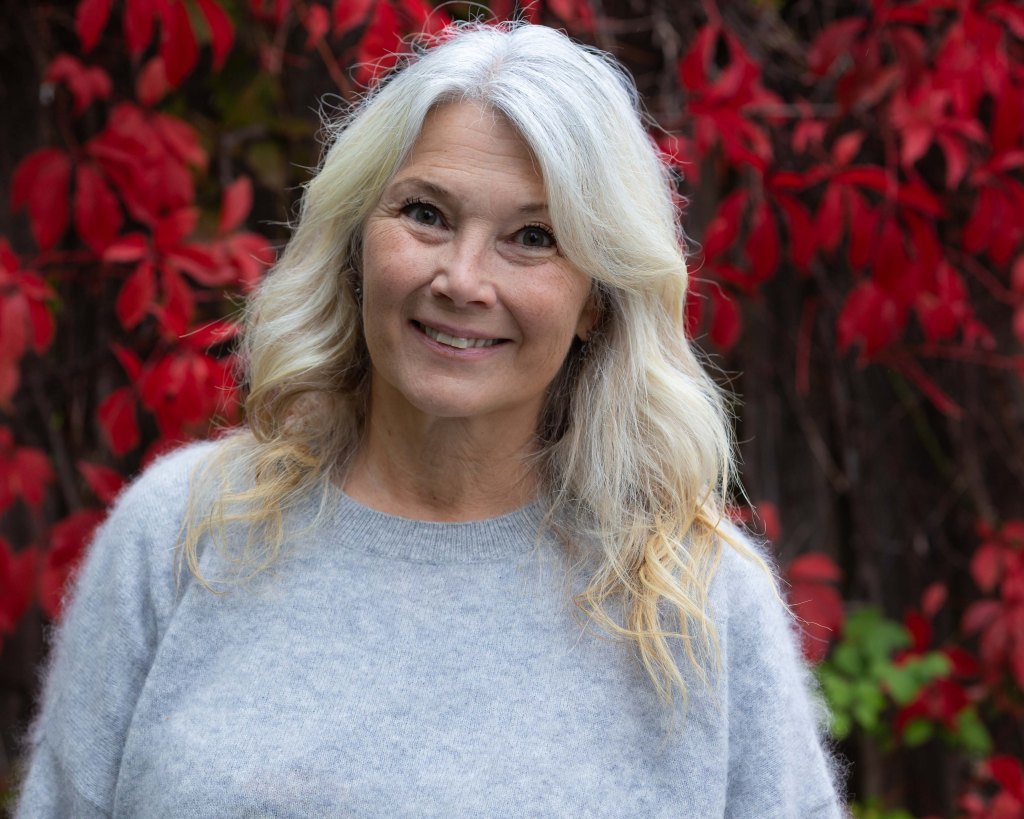 Author and illustrator Åsa Rosén in Kummelnäs, Stockholm Achipelago, Sweden